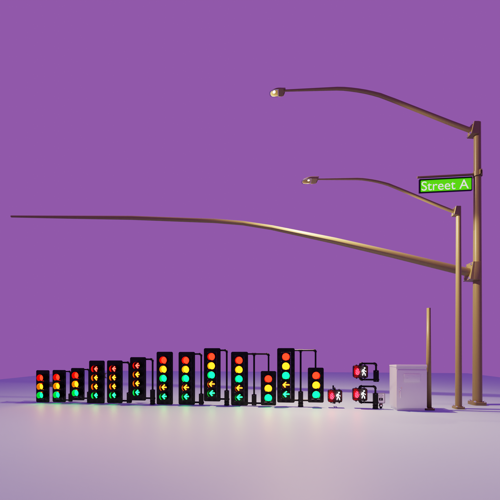 Traffic Signal Assets Pack preview image